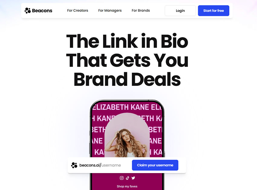 Beacons homepage