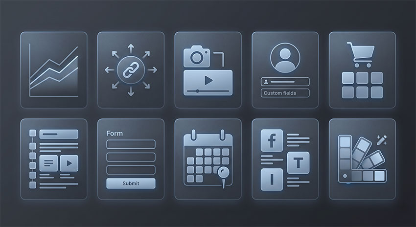 Comparison grid of best link in bio tools including Linktree, Beacons, Stan Store and others